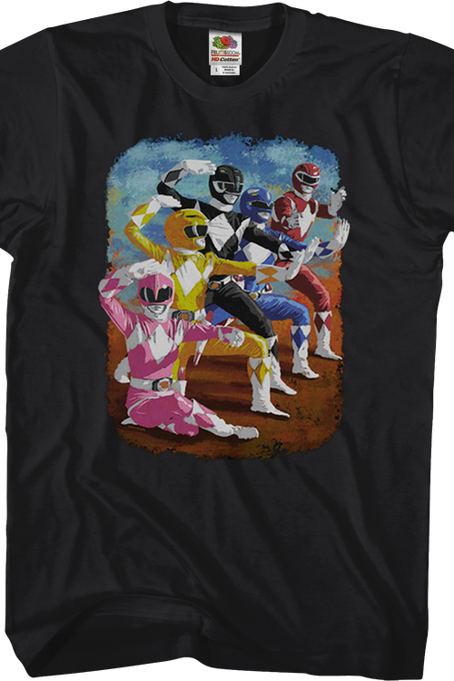 Painting Mighty Morphin Power Rangers T-Shirtmain product image
