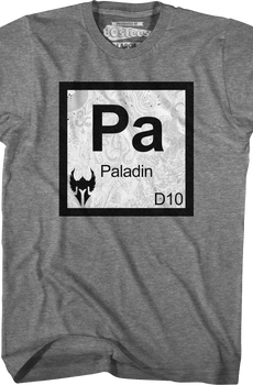 Paladin Element Symbol Dungeons & Dragons T-Shirt