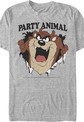 Party Animal Tasmanian Devil Looney Tunes T-Shirt