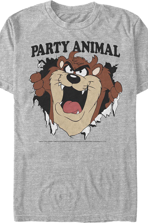 Party Animal Tasmanian Devil Looney Tunes T-Shirtmain product image