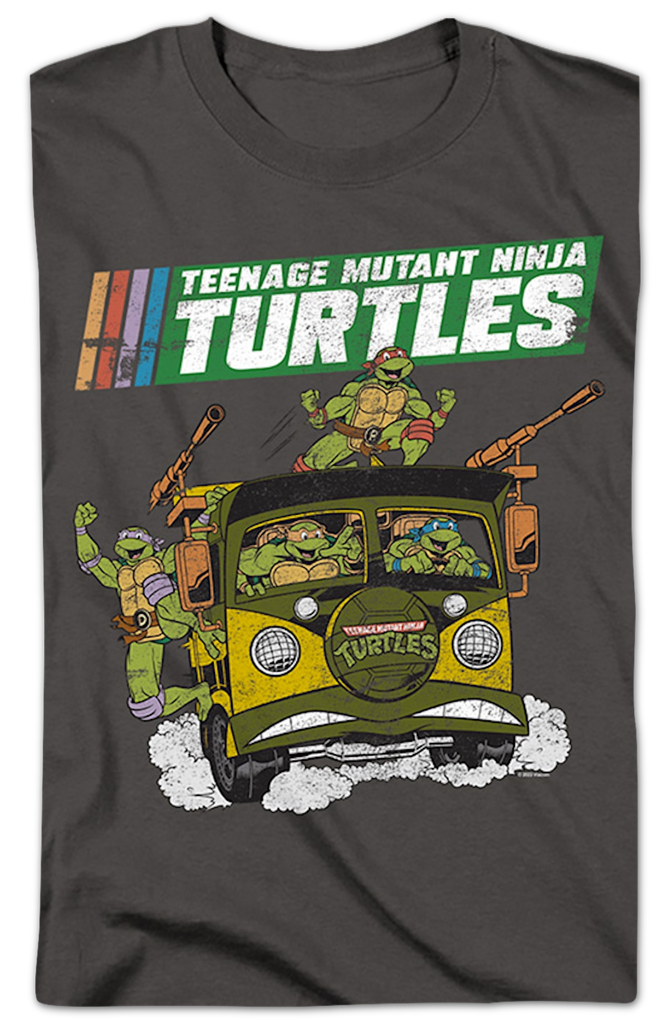 T-shirt Femme TMNT - Teenage Mutant Ninja Turtles - Taille S - Noir - Nickelodeon