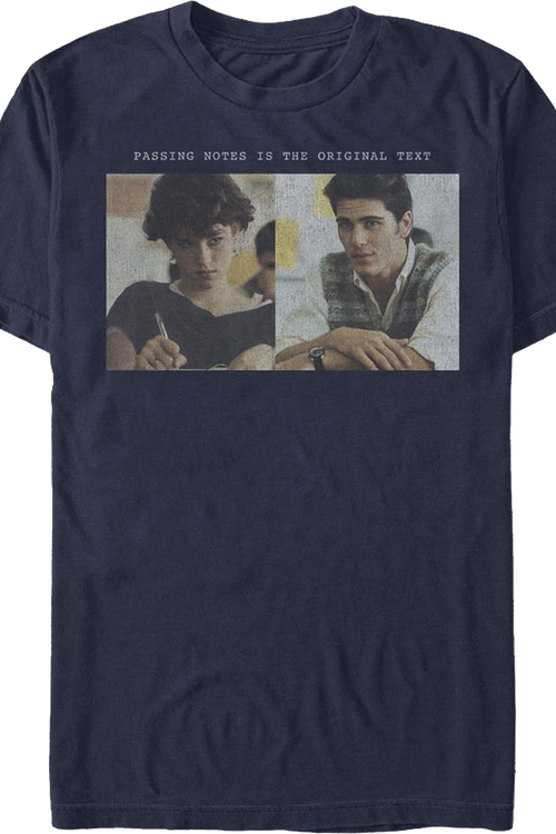 Passing Notes Is The Original Text Sixteen Candles T-Shirtmain product image