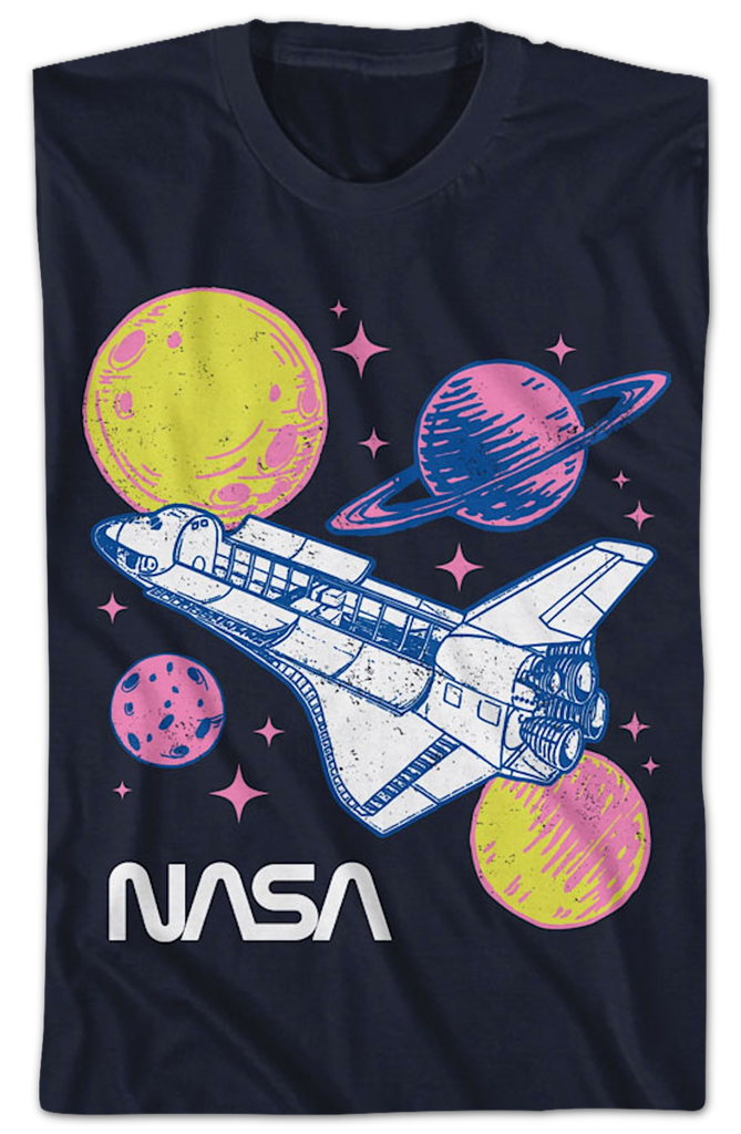 Pastel Planets NASA T-Shirt