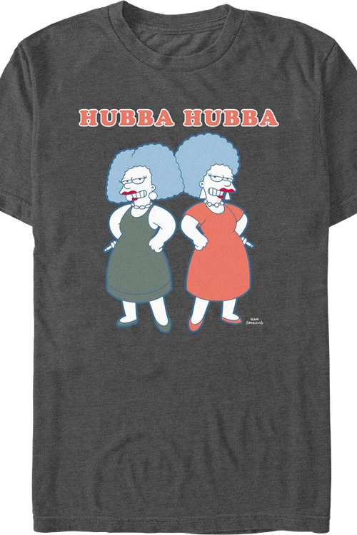 Patty And Selma Hubba Hubba Simpsons T-Shirtmain product image
