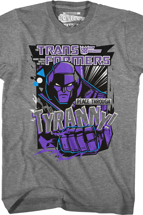 Peace Through Tyranny Transformers T-Shirtmain product image