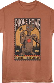 Phone Home 1982 E.T. The Extra-Terrestrial T-Shirt