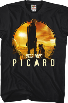 Picard and Number One Star Trek T-Shirt