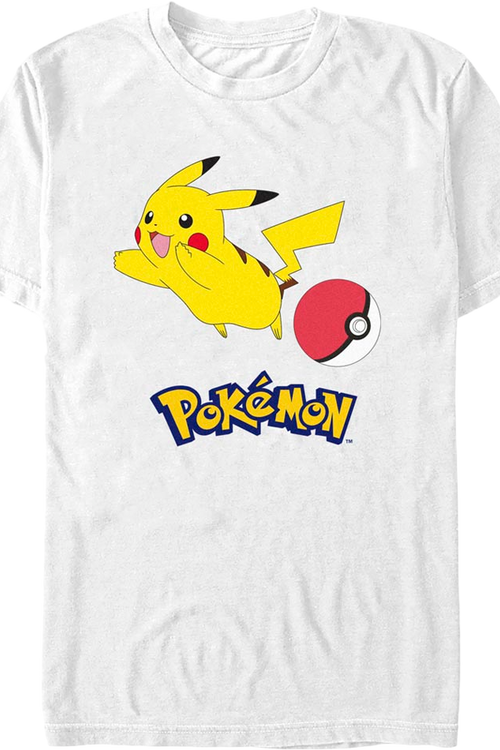 Pikachu Bouncing Pokemon T-Shirtmain product image