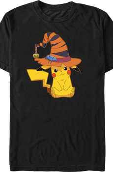 Pikachu Halloween Witch Pokemon T-Shirt