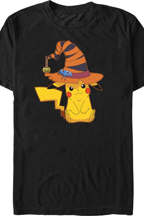 Pikachu Halloween Witch Pokemon T-Shirtmain product image