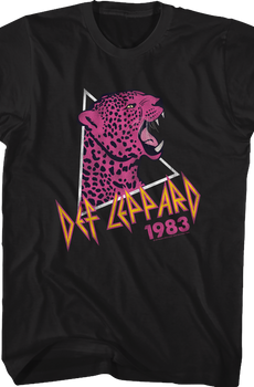 Pink Leopard 1983 Def Leppard T-Shirt