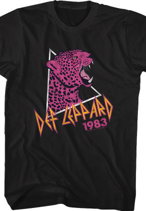 Pink Leopard 1983 Def Leppard T-Shirt
