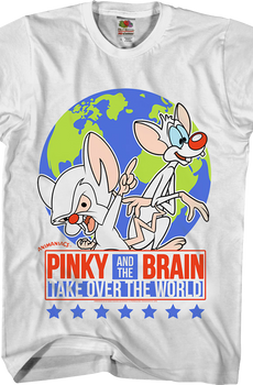 Pinky And The Brain Take Over The World Animaniacs T-Shirt