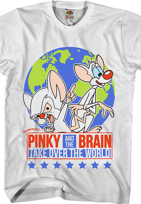 Pinky And The Brain Take Over The World Animaniacs T-Shirt