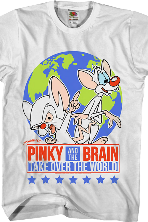Pinky And The Brain Take Over The World Animaniacs T-Shirtmain product image