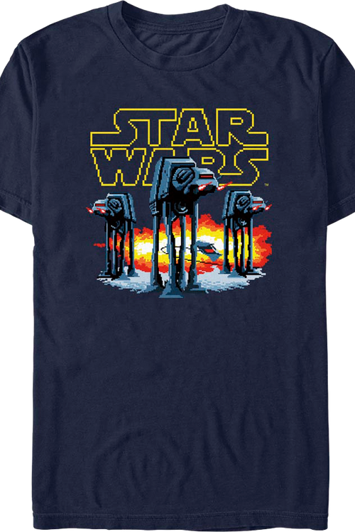 Pixelated AT-AT Walkers Star Wars T-Shirtmain product image