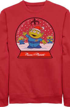 Pizza Planet Snow Globe Toy Story Sweatshirt