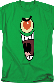 Plankton Face SpongeBob SquarePants T-Shirt