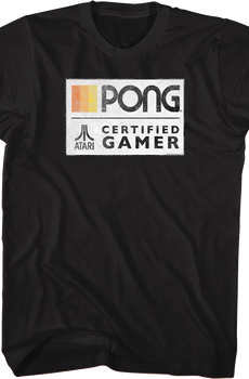Pong Certified Gamer Atari T-Shirt