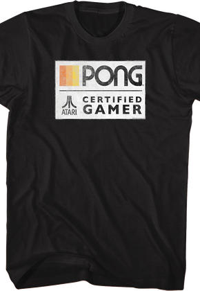 Pong Certified Gamer Atari T-Shirt