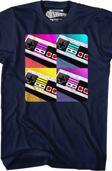 Pop Art Game Controllers Nintendo T-Shirt