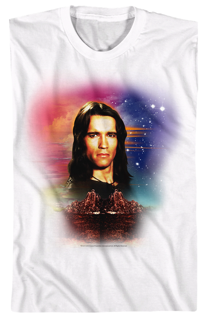 T-shirt Conan Le Barbare – Film 3D – Impression Complète – Adulte Taille M – Noir