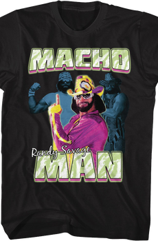 Posing Collage Macho Man Randy Savage T-Shirt