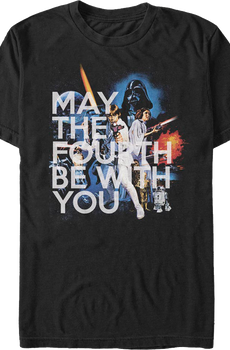 Poster Art May The Fourth Be With You Star Wars T-Shirt