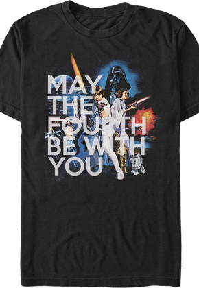 Poster Art May The Fourth Be With You Star Wars T-Shirt