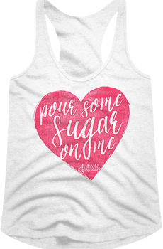 Ladies Pour Some Sugar On Me Def Leppard Racerback Tank Top