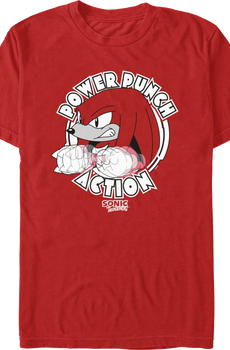 Power Punch Action Sonic The Hedgehog T-Shirt