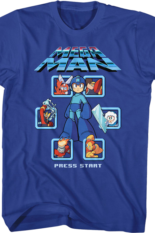 Press Start Mega Man T-Shirtmain product image