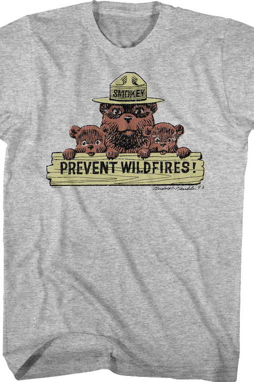 Prevent Wildfires Smokey Bear T-Shirtmain product image