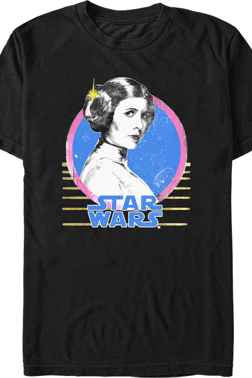 Princess Leia Retro Circle Star Wars T-Shirtmain product image