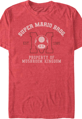 Property Of Mushroom Kingdom Super Mario Bros. T-Shirt