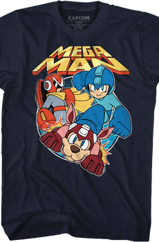 Proto Man Rush and Mega Man T-Shirt