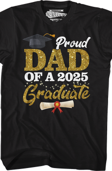 Proud Dad Of A 2025 Graduate T-Shirt