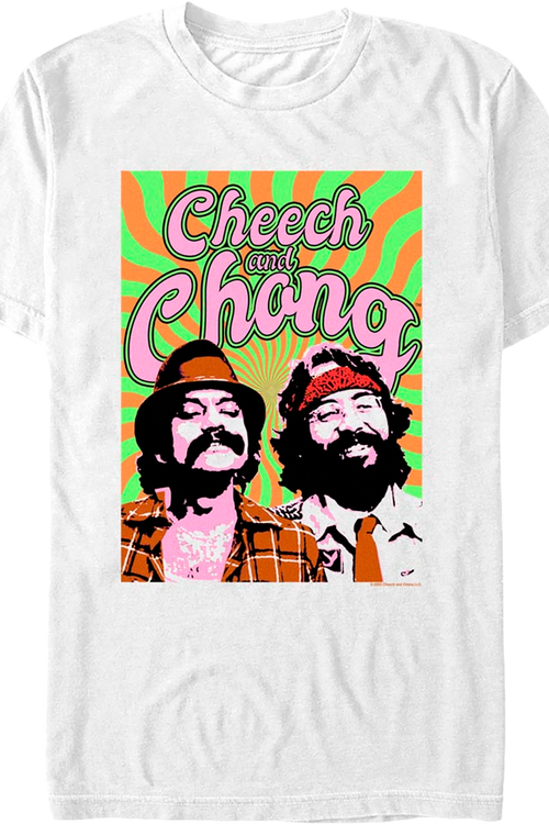 Psychedelic Cheech And Chong T-Shirtmain product image