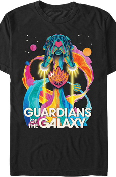 Psychedelic Ship Guardians Of The Galaxy T-Shirt