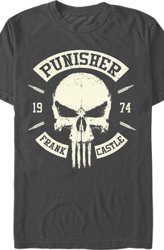 Punisher 1974 Moto Skull Marvel Comics T-Shirt