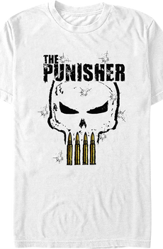 Punisher Bullets Logo Marvel Comics T-Shirt