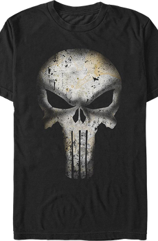 Punisher Rusted Skull Logo Marvel Comics T-Shirt