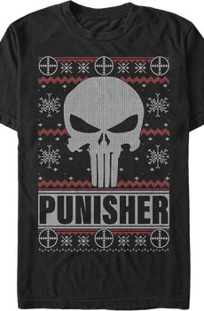 Punisher Ugly Faux Knit Marvel Comics T-Shirt