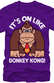 Purple It's On Like Donkey Kong T-Shirt