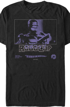 Purple Photo Robocop T-Shirt