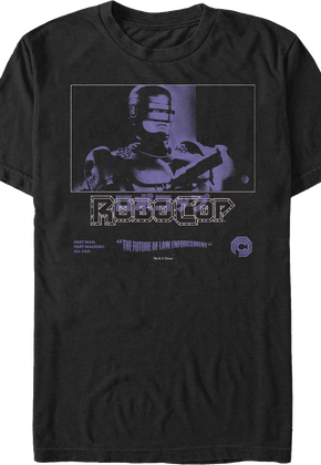 Purple Photo Robocop T-Shirt