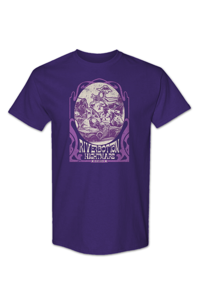 Purple Riverbottom Nightmare Band Emmet Otter TShirt