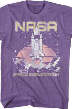 Purple Space Exploration NASA T-Shirt
