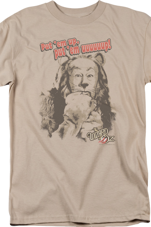 Put 'Em Up Cowardly Lion Wizard Of Oz T-Shirtmain product image