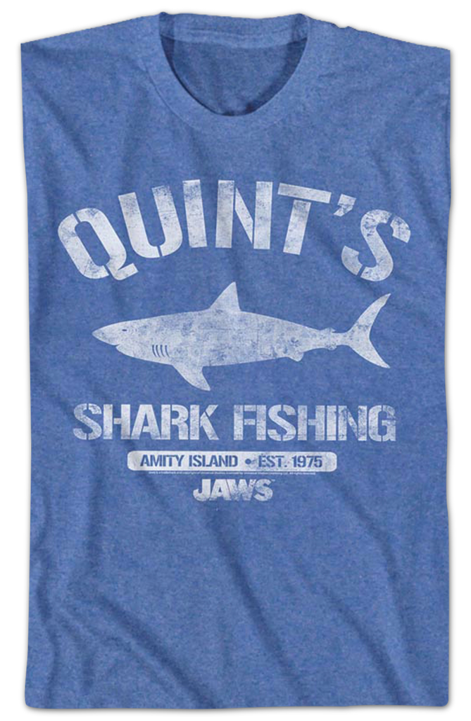 Quint's Shark Fishing Jaws T-Shirt